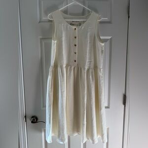 Brand New Linen White Dress